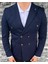 Erkek Kruvaze Slim Fit Blazer Ceket 1