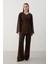 Kahverengi Ipli Kimono Takım - 8864 9