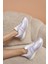 Fabiana Kadin Beyaz Lila Detay Airtaban Detay Sneakers 3