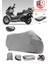 Honda Sw T600 Motor Brandası Gri Arka Çanta Uyumlu Motorsiket Brandası Motor Örtüsü Çadır Su Geçirmez Motosiklet Kılıfı Motor Brandası 1