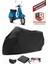 Vespa Px 150 Motor Brandası Siyah Motorsiket Brandası Motor Örtüsü Çadır Su Geçirmez Motosiklet Kılıfı Motor Brandası 1