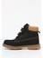 Hakiki Deri Siyah Unisex Çocuk Bot & Bootie 1101-F 4
