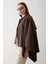 Kahverengi Pelerin Model Trençkot - 7603 7