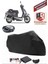 Kymco Like S 125 Motor Brandası Siyah Arka Çanta Uyumlu Motorsiket Brandası Motor Örtüsü Çadır Su Geçirmez Motosiklet Kılıfı Motor Brandası 1