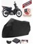 Çelik Motor Xgj 100-7 Siyah Motorsiket Brandası Motor Örtüsü Çadır Su Geçirmez Motosiklet Kılıfı Motor Brandası 1
