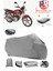 Bisan Atlas 125 Arka Çanta Uyumlu (Gri) Motorsiket Brandası Motor Örtüsü Çadır Su Geçirmez Motosiklet Kılıfı Motor Brandası 1