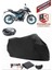 Cf Moto 150NK Siyah Arka Çanta Uyumlu Motorsiket Brandası Motor Örtüsü Çadır Su Geçirmez Motosiklet Kılıfı Motor Brandası 1