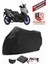 Yamaha Tmax 560 Motor Brandası Siyah Motorsiket Brandası Motor Örtüsü Çadır Su Geçirmez Motosiklet Kılıfı Motor Brandası 1