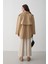 Camel Miyabi Rüzgarlık Detaylı Kuşaklı Kısa Trençkot 6
