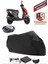 Honda Dio Motor Brandası Siyah Arka Çanta Uyumlu Motorsiket Brandası Motor Örtüsü Çadır Su Geçirmez Motosiklet Kılıfı Motor Brandası 1