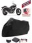 Kawasaki El 250 Motor Brandası Siyah Motorsiket Brandası Motor Örtüsü Çadır Su Geçirmez Motosiklet Kılıfı Motor Brandası 1