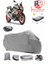 Aprilia Tuono V4 1100 Factory Motor Brandası Gri Arka Çanta Uyumlu Motorsiket Brandası Motor Örtüsü Çadır Su Geçirmez Motosiklet Kılıfı Motor Brandası 1