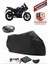 Bajaj Pulsar 220 Motor Brandası Siyah Arka Çanta Uyumlu Motorsiket Brandası Motor Örtüsü Çadır Su Geçirmez Motosiklet Kılıfı Motor Brandası 1