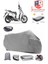 Kymco People S 200I Motor Brandası Gri Arka Çanta Uyumlu Motorsiket Brandası Motor Örtüsü Çadır Su Geçirmez Motosiklet Kılıfı Motor Brandası 1