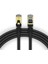 Qgeem QG-OT0601 1mt Cat6 Cu AWG24-7 Utp Siyah Network Kablosu 2