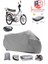 Yuki YK-100-7A Gusto Motor Brandası Gri Arka Çanta Uyumlu Motorsiket Brandası Motor Örtüsü Çadır Su Geçirmez Motosiklet Kılıfı Motor Brandası 1