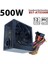 Powerboost PB500AR 500W Apfc 2-Pcı-E 6+2 Pin 12CM Siyah Fanlı Atx Power Supply 1