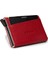 Erkek Hakiki Deri Kırmızı Mekanizmalı Yatay Cüzdan - 00611ZKRMZ01 2