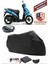 Suzuki Address 110 Motor Brandası Siyah Arka Çanta Uyumlu Motorsiket Brandası Motor Örtüsü Çadır Su Geçirmez Motosiklet Kılıfı Motor Brandası 1