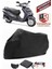 Hero Duet Lx 110 Motor Brandası Siyah Motorsiket Brandası Motor Örtüsü Çadır Su Geçirmez Motosiklet Kılıfı Motor Brandası 1