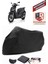 Piaggio Medley S 150 Motor Brandası Siyah Motorsiket Brandası Motor Örtüsü Çadır Su Geçirmez Motosiklet Kılıfı Motor Brandası 1