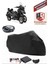 Kymco Cv3 Motor Brandası Siyah Arka Çanta Uyumlu Motorsiket Brandası Motor Örtüsü Çadır Su Geçirmez Motosiklet Kılıfı Motor Brandası 1