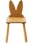 Doğal Ahşap Çocuk Sandalye Tavşan 1