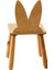 Doğal Ahşap Çocuk Sandalye Tavşan 4
