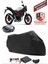Suzuki SV650X Motor Brandası Siyah Arka Çanta Uyumlu Motorsiket Brandası Motor Örtüsü Çadır Su Geçirmez Motosiklet Kılıfı Motor Brandası 1