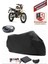 Caballero 500 Explorer Motor Brandası Siyah Arka Çanta Uyumlu Motorsiket Brandası Motor Örtüsü Çadır Su Geçirmez Motosiklet Kılıfı Motor Brandası 1