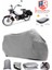 Mobylette Bionik 52 Motor Brandası Gri Motorsiket Brandası Motor Örtüsü Çadır Su Geçirmez Motosiklet Kılıfı Motor Brandası 1