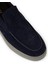 Erkek Hakiki Süet Lacivert Loafer Ayakkabı - 01993MLCVC01 5