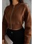 Kadın Fermuarlı Fit Cropped Sweatshirt – Sportif & Şehirli Stil 2