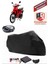 Mondial 100 Sfc Snappy Xi Motor Brandası Siyah Arka Çanta Uyumlu Motorsiket Brandası Motor Örtüsü Çadır Su Geçirmez Motosiklet Kılıfı Motor Brandası 1