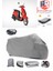 Asya SCOOTURK-100 Motor Brandası Gri Arka Çanta Uyumlu Motorsiket Brandası Motor Örtüsü Çadır Su Geçirmez Motosiklet Kılıfı Motor Brandası 1