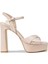 Kadın Bej Abiye Platform Topuklu Ayakkabı - SM210ZBEJM02 1