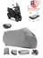 Piaggio Mp3 400 Motor Brandası Gri Arka Çanta Uyumlu Motorsiket Brandası Motor Örtüsü Çadır Su Geçirmez Motosiklet Kılıfı Motor Brandası 1
