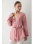 Pembe Çok Düğmeli Kimono 7