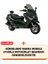 Piaggio x Evo 400 Motor Brandası Gri Arka Çanta Uyumlu Motorsiket Brandası Motor Örtüsü Çadır Su Geçirmez Motosiklet Kılıfı Motor Brandası 2