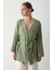 Haki Çok Düğmeli Kimono 8