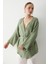 Haki Çok Düğmeli Kimono 12