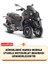 Gilera Fuoco 500 Motor Brandası Gri Motorsiket Brandası Motor Örtüsü Çadır Su Geçirmez Motosiklet Kılıfı Motor Brandası 2