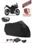 Yamaha Fazer 8 Motor Brandası Siyah Arka Çanta Uyumlu Motorsiket Brandası Motor Örtüsü Çadır Su Geçirmez Motosiklet Kılıfı Motor Brandası 1