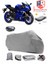 Yamaha R7 Motor Brandası Gri Arka Çanta Uyumlu Motorsiket Brandası Motor Örtüsü Çadır Su Geçirmez Motosiklet Kılıfı Motor Brandası 1