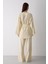 Sarı Pamuklu Kimono Bol Paça Pantolon Takım 6