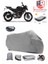 Bajaj Pulsar Ns 200 Motor Brandası Gri Arka Çanta Uyumlu Motorsiket Brandası Motor Örtüsü Çadır Su Geçirmez Motosiklet Kılıfı Motor Brandası 1