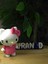 Hello Kitty Tarzı Figür – 12 cm Dekoratif Biblo 1