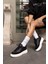 Keddy Kadın Siyah Gercek Deri Eva Taban Sneaker 1
