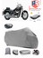 Suzuki Vl 800 Volusia Arka Çanta Uyumlu (Gri) Motorsiket Brandası Motor Örtüsü Çadır Su Geçirmez Motosiklet Kılıfı Motor Brandası 1