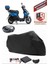 Falcon Nitro 50 Siyah Arka Çanta Uyumlu Motorsiket Brandası Motor Örtüsü Çadır Su Geçirmez Motosiklet Kılıfı Motor Brandası 1